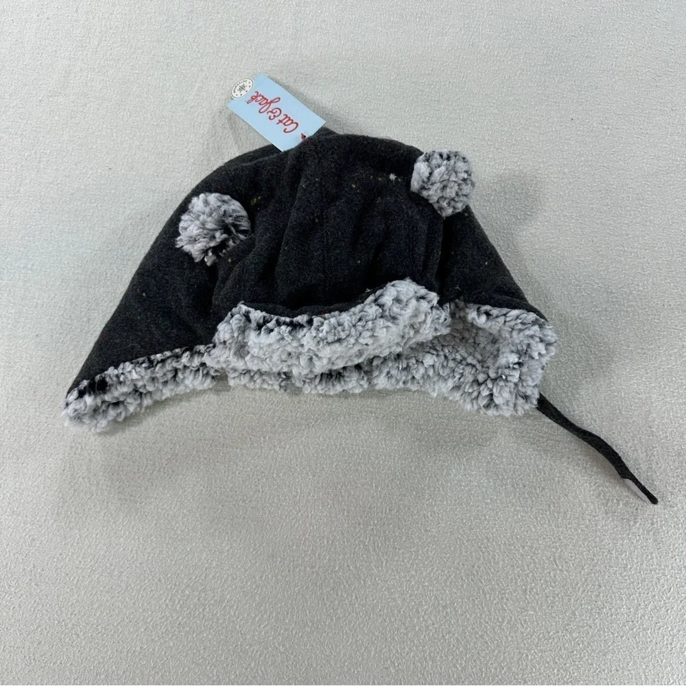 Cat & Jack Charcoal and Light Gray Hat with Ears. Sz 12-24 Months NWT